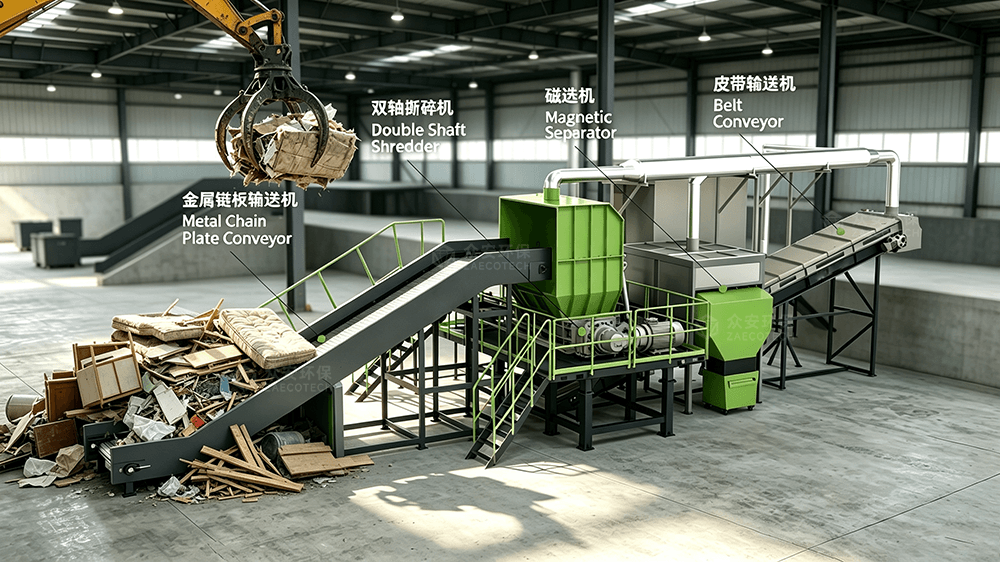 凌晨4点，众安环保这批大件垃圾破碎设备发往新疆克拉玛依市垃圾转运站